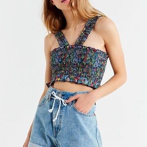 GORGEOUS smocked top from URBAN OUTFITTERS. Size S